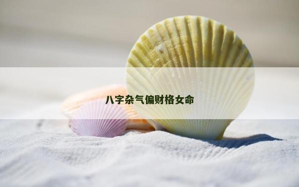 八字杂气偏财格女命