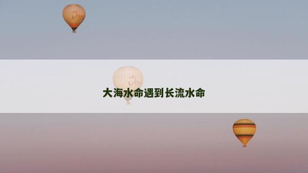 大海水命遇到长流水命