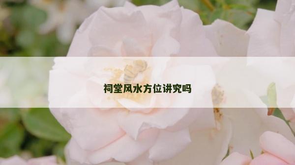 祠堂风水方位讲究吗