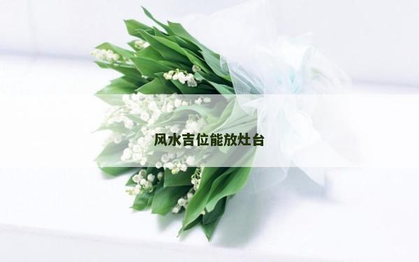 风水吉位能放灶台