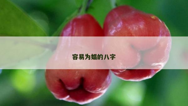 容易为娼的八字