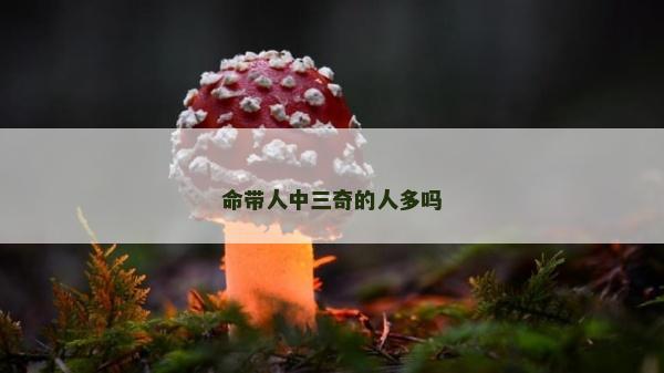 命带人中三奇的人多吗