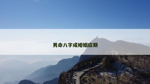 男命八字成婚姻应期