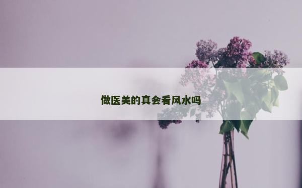 做医美的真会看风水吗