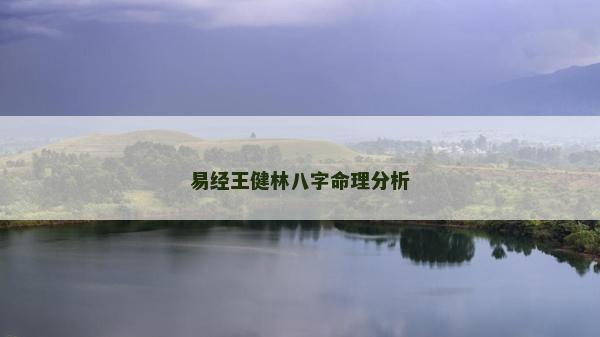 易经王健林八字命理分析