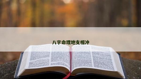 八字命理地支相冲