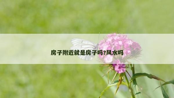房子附近就是房子吗?风水吗