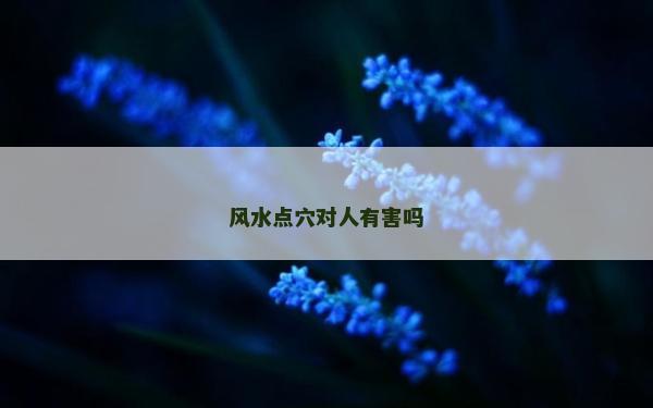 风水点穴对人有害吗