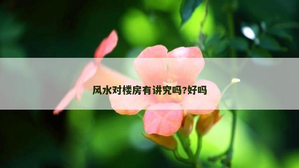 风水对楼房有讲究吗?好吗