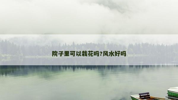 院子里可以栽花吗?风水好吗