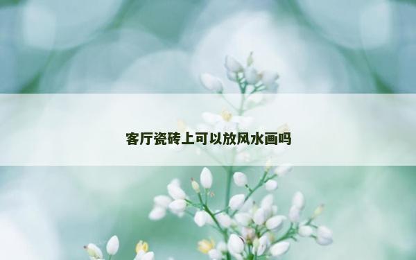 客厅瓷砖上可以放风水画吗