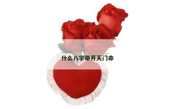 什么八字带开天门命