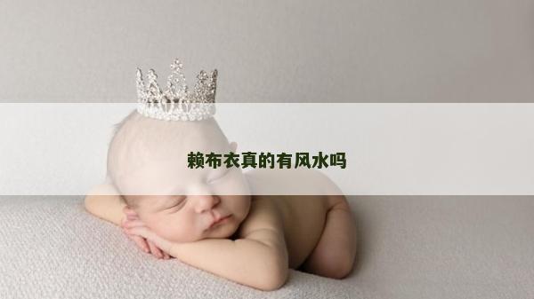 赖布衣真的有风水吗