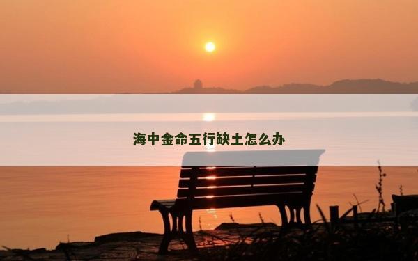 海中金命五行缺土怎么办