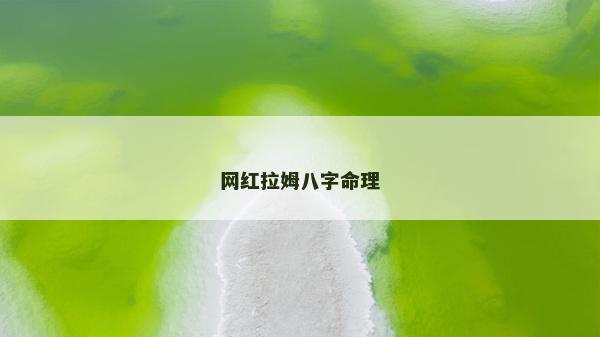 网红拉姆八字命理