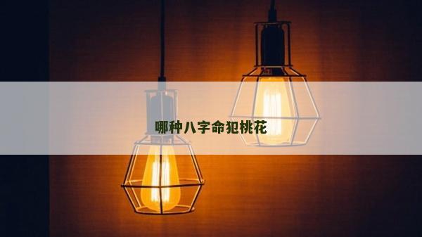 哪种八字命犯桃花