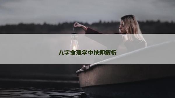 八字命理学中扶抑解析