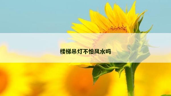 楼梯吊灯不怕风水吗