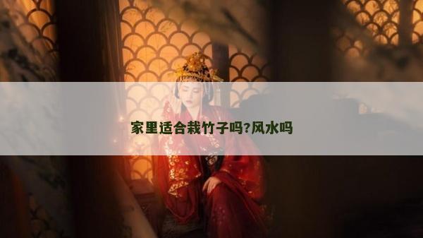 家里适合栽竹子吗?风水吗