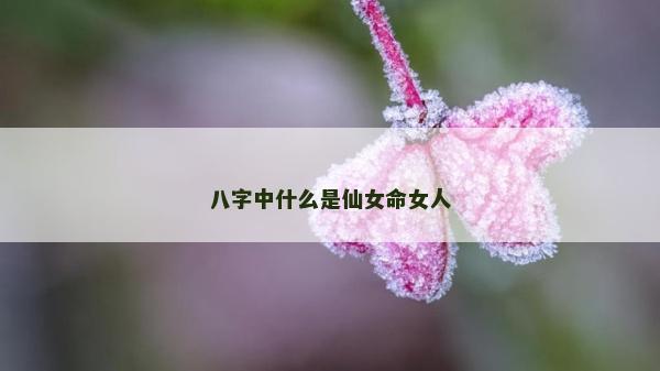 八字中什么是仙女命女人