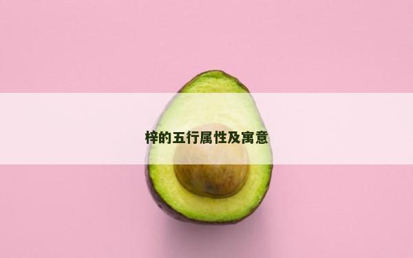 梓的五行属性及寓意