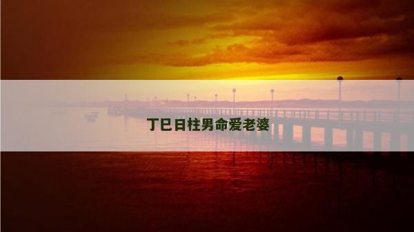 丁巳日柱男命爱老婆