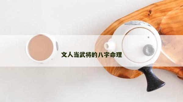文人当武将的八字命理