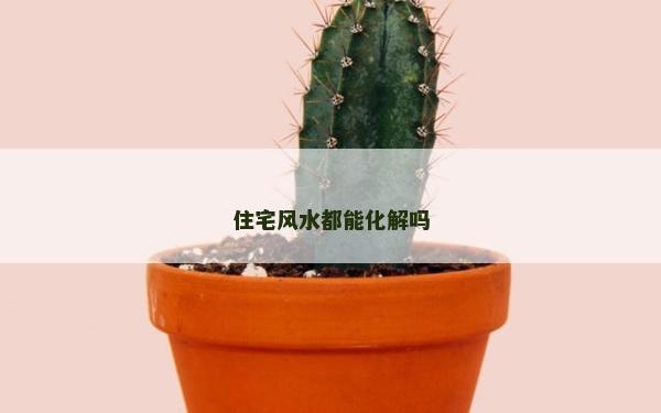 住宅风水都能化解吗
