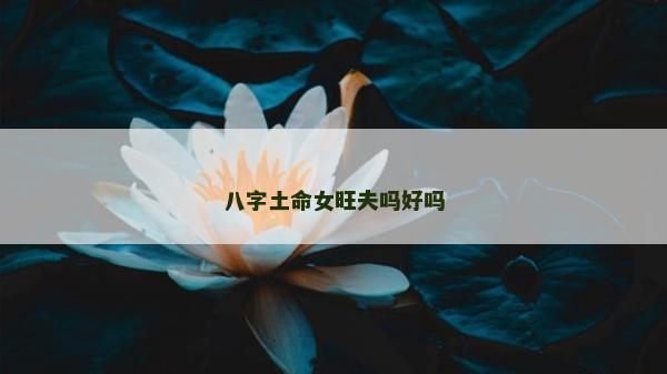 八字土命女旺夫吗好吗