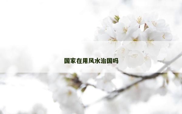 国家在用风水治国吗