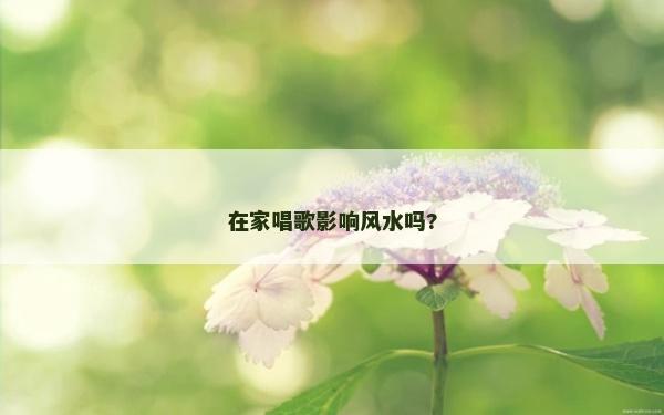 在家唱歌影响风水吗?