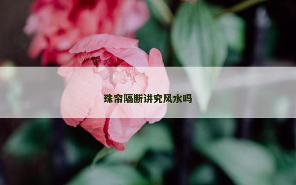 珠帘隔断讲究风水吗