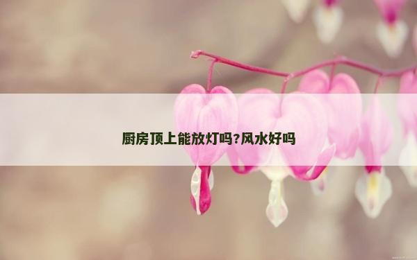 厨房顶上能放灯吗?风水好吗