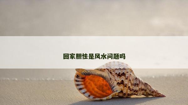 回家胆怯是风水问题吗