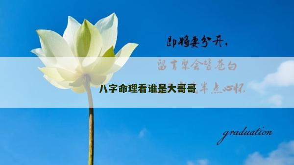 八字命理看谁是大哥哥