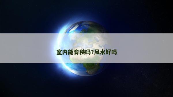 室内能育秧吗?风水好吗