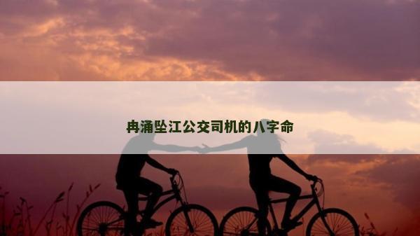 冉涌坠江公交司机的八字命