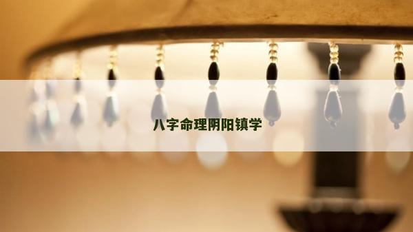 八字命理阴阳镇学