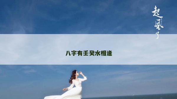 八字有壬癸水相逢