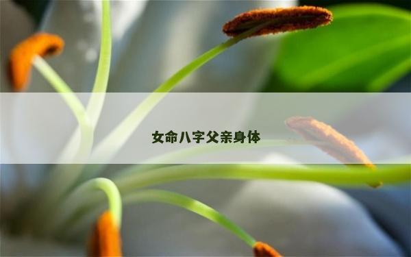 女命八字父亲身体