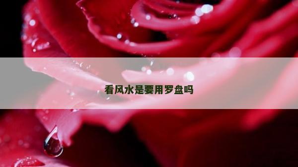 看风水是要用罗盘吗