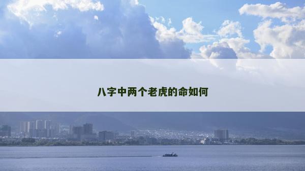 八字中两个老虎的命如何