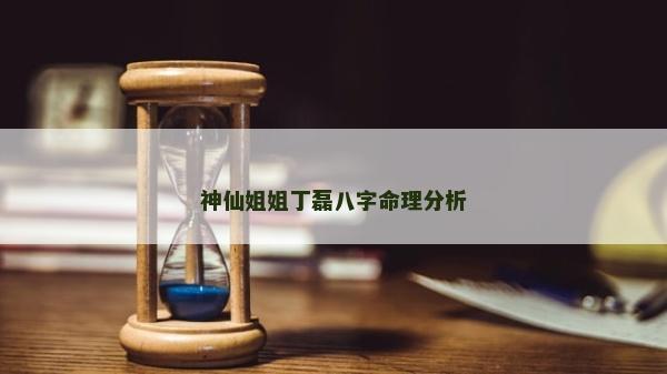 神仙姐姐丁磊八字命理分析