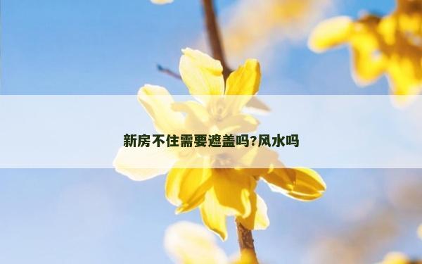 新房不住需要遮盖吗?风水吗
