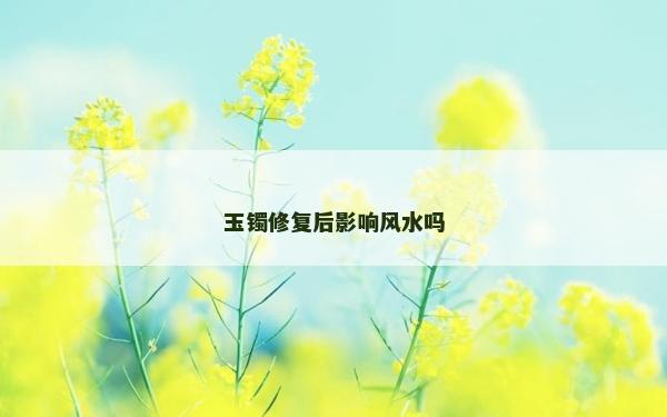 玉镯修复后影响风水吗