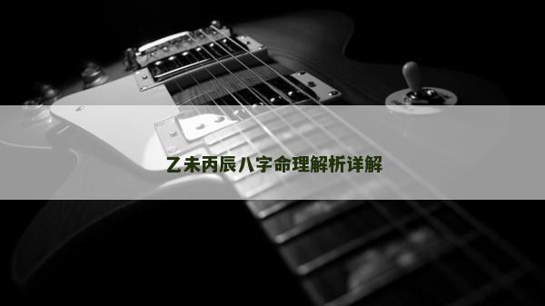乙未丙辰八字命理解析详解